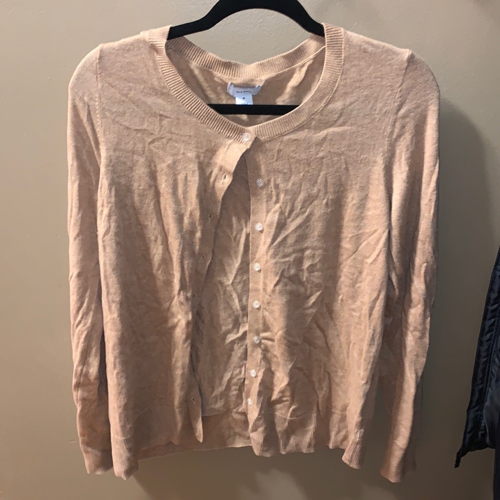 Tan button up cardigan